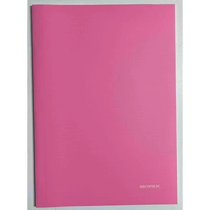 A4 40 Yaprak Kareli Pp Kapak Dikişli Defter Pembe