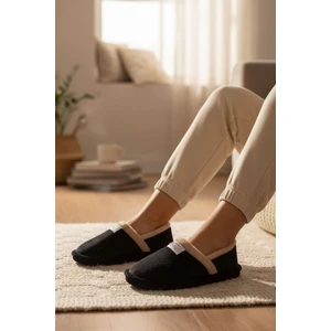 Peluş Kadın Ev Babeti Tüylü Yumuşak Taban Ev Botu Panduf