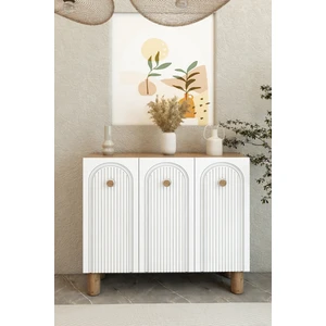 Bohem 90 cm 3 Kapaklı Ayakkabılık – Mdf Mebran Kapaklı Dolap | Vestiyer | Portmanto