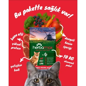 Ekstra Protein Destekli Kuzu Etli Yetişkin Kedi Maması 10kg