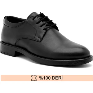 Hakiki Deri Siyah Klasik Erkek Ayakkabı 36-48