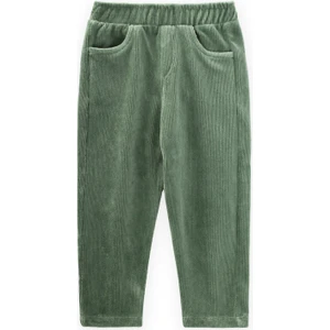 Fitilli Kadife Pantolon 1-8 Yaş Yeşil