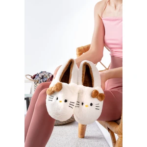 Yumuşak Tüylü Peluş Panduf  Ev Kadın Panduf