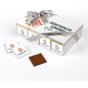 Hacı Şerif Öğretmenler Günü Hediyesi (40 Adet Madlen Çikolata) (Asetat Kutu) Çiçek