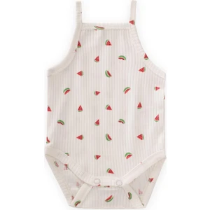 Askılı Zıbın 0-3 Yaş Karpuz Desen