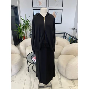 Nuss Triko Nuss Desenli Eşofman Etekli Takım