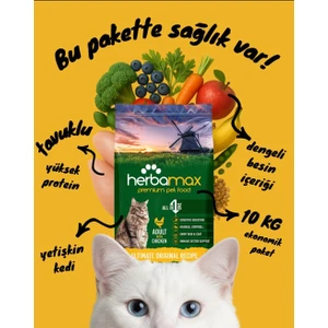 Premium Tavuklu Yetişkin Kedi Maması 10 kg