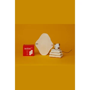 JeniPad W.Beside Pamuk Yıkanabilir Sızdırmaz Kadın Pedi Mix 3 Adet ( Günlük, Normal, Gece )