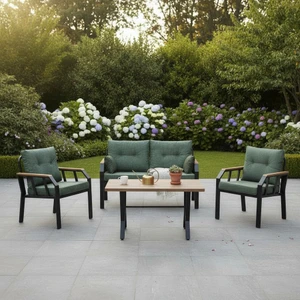 NERGİZ 2 1 1 MASA BAHÇE BALKON MUTFAK MOBİLYASI,YEŞİL