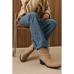 Ziya, Kadın Kovboy Bot 1531044Z4005 Vizon