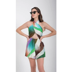 Kadın Renkli Şort Takım