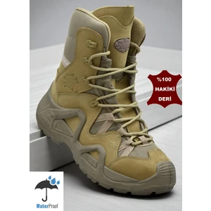 1490 Ortopedik Taban SU GEÇİRMEZ Hakiki Deri Erkek Bot Ayakkabı Askeri Tip Bot
