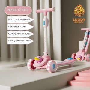 3tekerlekli Işıklı Scooter sepet hediyesi var