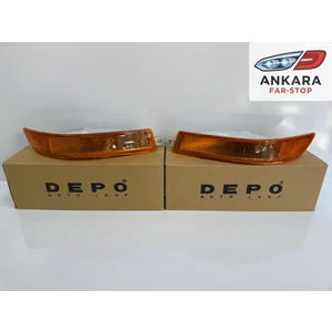 Toyota Corolla AE101 1993 - 1998 Ön Tampon Sinyal Lambası Sağ - Sol Takım (Depo Marka)