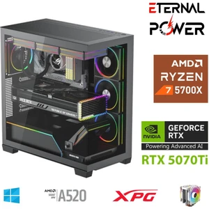 Eternal Power E.power Ryzen 7 5700X 32G Ddr4 1tb M.2 RTX5070TI A520 T750W