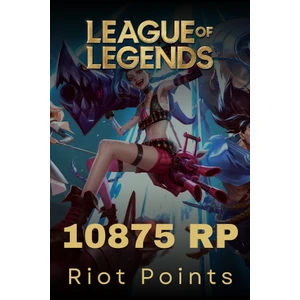 Riot Games League Of Legends 10875 Rp Riot Points Cash