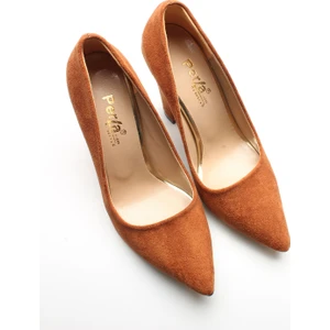 Idil  K Taba Süet Kadın Topuklu