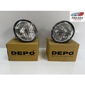 Toyota Corolla 1999 - 2000 Sinyal Lambası Ön Sağ - Sol Takım (Yuvarlak Farlı Model) (Depo Marka)