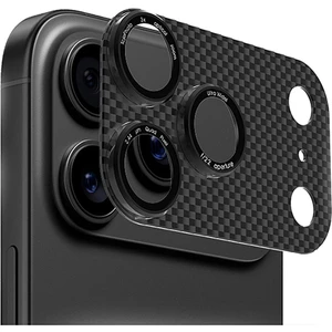 Nezih Case Apple iPhone 17 Pro Uyumlu Tam Kaplayan Carbon Fiber Tasarım Kamera Lens