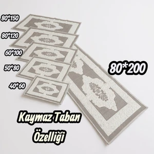 Nikar Home Pamuklu Kaymaz Taban Dikdörtgen Banyo Paspası – Yüksek Emici Pamuk Dokuma Banyo Halısı