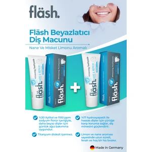 White Smile Whitesmile Flash Whitening Toothpaste Diş Macunu Nane ve Misket Limonu Aromalı Diş Macunu 75 ml 2 Adet