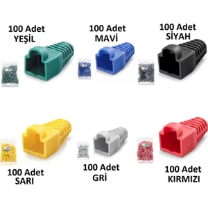 600'LÜ Paket RJ45 Cat6 CAT6E Cat5 CAT5E Ethernet Ağ Kablosu Jakı Koruma Cover Kılıfı Kablo Konektörü 600 Adet Boot Kılıf Network Aksesuarlar