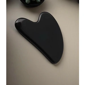 Obsidyen Doğal Taş Gua Sha Yüz Masaj Taşı