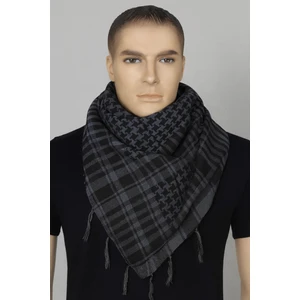 Puşi Kefiye Yöresel Şal GRİ