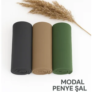 Penye Şal 3 Set Kalite Penye Şal (Füme Pudra Haki Yeşil) Modal