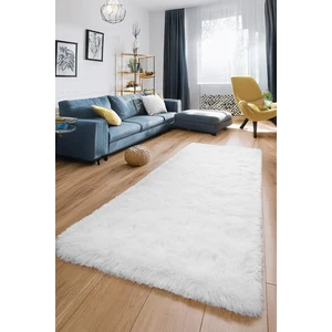 Sere Serpe Yumuşak Modern Peluş Kaymaz Salon Oturma Çocuk Yatak Odası Mutfak Antre Beyaz