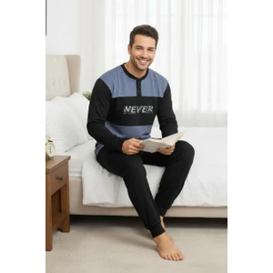 Konforlu Interlok Kışlık Yumuşak Erkek Ev Giyim | Erkek Pijama Takımı