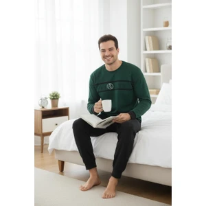 Konforlu Interlok Kışlık Yumuşak Erkek Ev Giyim | Erkek Pijama Takımı