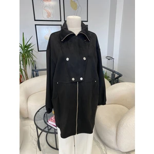 Nuss Triko Nuss Kısa Süet Kap Siyah