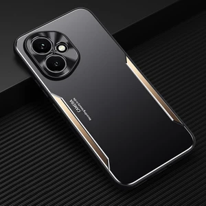 Honor 400 Kılıfı,elektroliz Kaplama Metal Arka Panel + Yumuşak Tpu Tampon Çift Darbeye Dayanıklı Kılıf-Altın (Yurt Dışından)