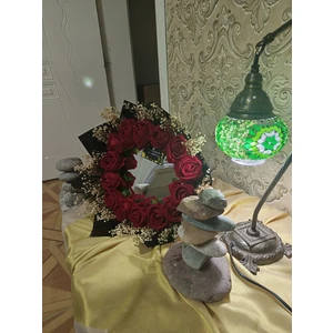 Renkli Aynalı Gül Buketi