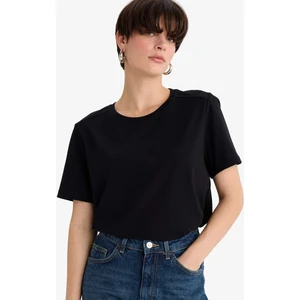 Regular Fit Bisiklet Yaka Basic Düz Premium Kısa Kollu Tişört A9428AX25AU