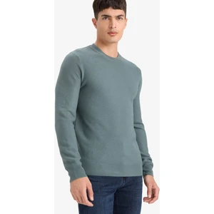 Standart Fit Bisiklet Yaka Basic Dokulu Triko Kazak F1777AX25AU