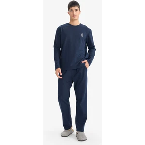 Pijama Takımı Regular Fit Uzun Kollu Waffle Üst Uzun Alt G2650AX25WN