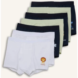 Erkek Çocuk Hayvan Desenli 7'li Boxer F8577A825AU