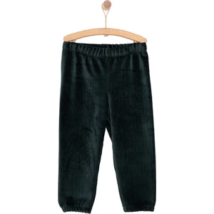 Hellobaby Erkek Bebek Basic Eşofman Alt Kadife Lastikli Paça Ekru