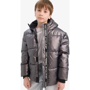 Erkek Çocuk Su İtici Kapüşonlu Polar Astarlı Şişme Mont C5524A825WN