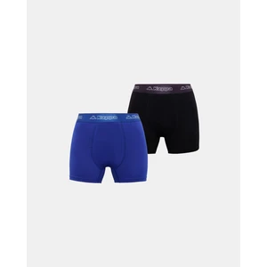 Logo Kabox 2 Erkek Siyah-Mavi Regular Fit Boxer