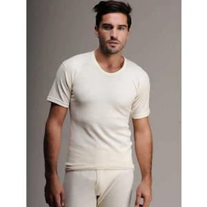 100 Erkek Yün Fanila Kısa Kol