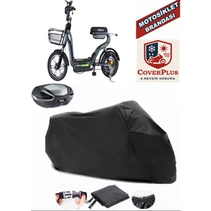 Volta Vsm Motor Brandası Siyah Arka Çanta Uyumlu Motorsiket Brandası Motor Örtüsü Çadır Su Geçirmez Motosiklet Kılıfı Motor Brandası