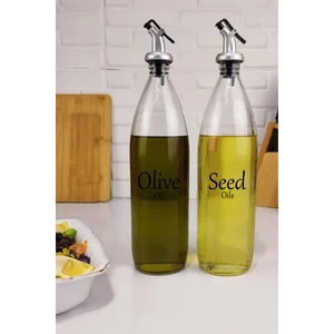Vetro 2'li Zeytinyağı ve Sıvıyağ Şişesi Yağdanlık 1000 ml SH-003