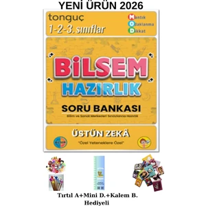Tonguç Akademi Tonguç 1. 2 ve 3. Sınıf Tonguç Bilsem Hazırlık Soru Bankası  2026 (Tırtıl A.+Kalem B.+ Mini D. Hediyeli)