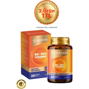 Vitamin B12 (Metilkobalamin) Folik Asit (Metilfolat) 30 Dil Altı Tablet (B12-B9)