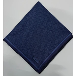 Tivil Monogram Ipek Eşarp 41408-Lacivert