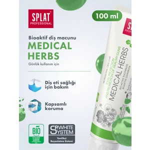 Professional Medical Herbs Bitkisel Özlü Diş Macunu 100 ml – Hassas Diş ve Diş Etleri İçin Nazik Bakım