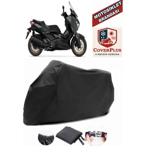 Yamaha Xmax 300 Tech Max Motor Brandası Siyah Motorsiket Brandası Motor Örtüsü Çadır Su Geçirmez Motosiklet Kılıfı Motor Brandası